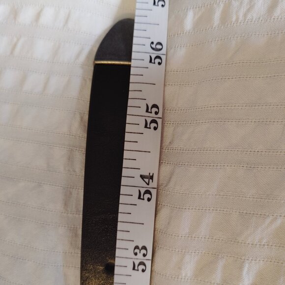 NWT PLUS SIZE BLACK BELT WITH GUNMETAL BUCKLE & TIP - Picture 8 of 10
